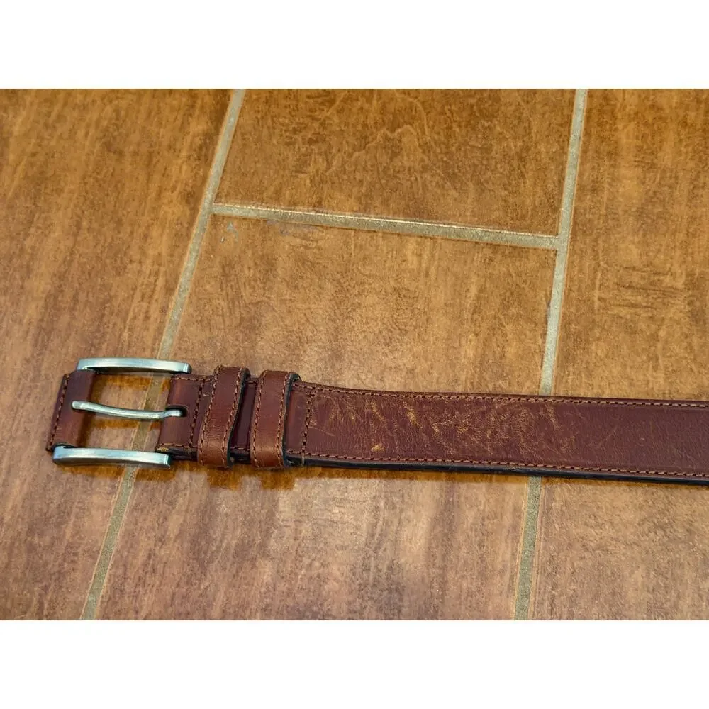 Jos A Bank Brown Genuine Leather Men's Belt Size 40